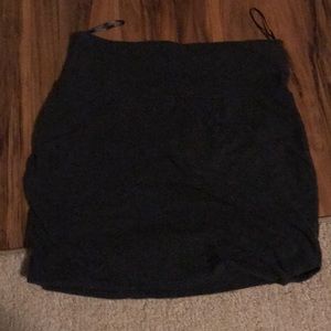 Grey bodycon mini skirt